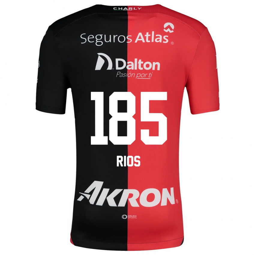 Kinder Víctor Ríos #185 Rot Schwarz Heimtrikot Trikot 2024/25 T-Shirt Schweiz