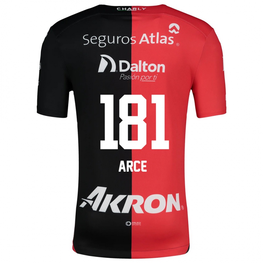 Kinder Edson Arce #181 Rot Schwarz Heimtrikot Trikot 2024/25 T-Shirt Schweiz