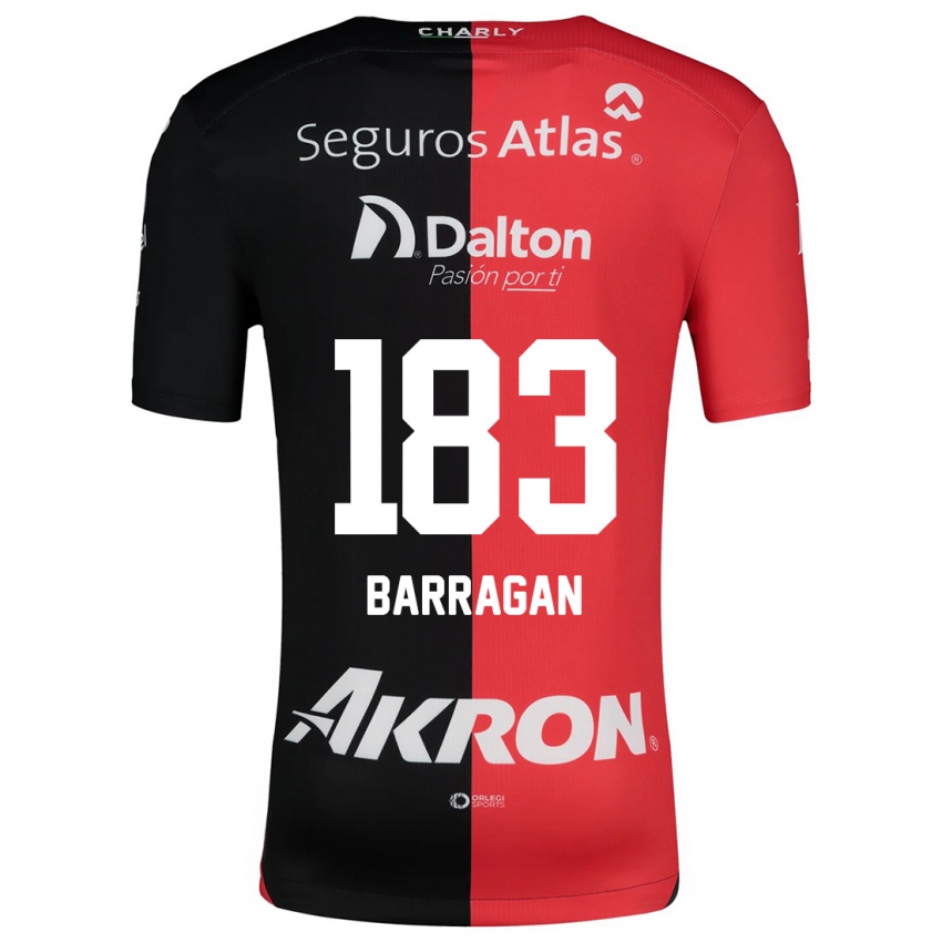 Kinder Roberto Barragán #183 Rot Schwarz Heimtrikot Trikot 2024/25 T-Shirt Schweiz