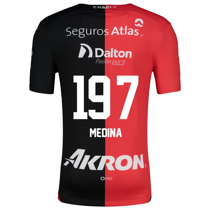 Kinder Héctor Medina #197 Rot Schwarz Heimtrikot Trikot 2024/25 T-Shirt Schweiz