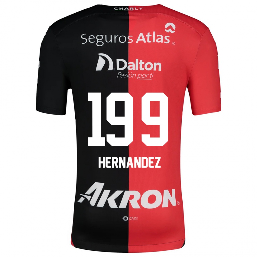 Kinder Sergio Hernández #199 Rot Schwarz Heimtrikot Trikot 2024/25 T-Shirt Schweiz