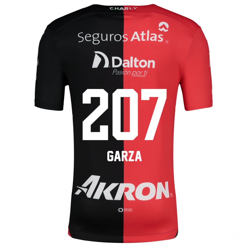 Kinder Rodolfo Garza #207 Rot Schwarz Heimtrikot Trikot 2024/25 T-Shirt Schweiz