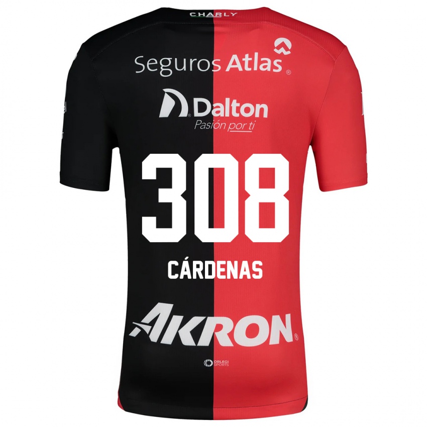 Kinder Rodrigo Cárdenas #308 Rot Schwarz Heimtrikot Trikot 2024/25 T-Shirt Schweiz