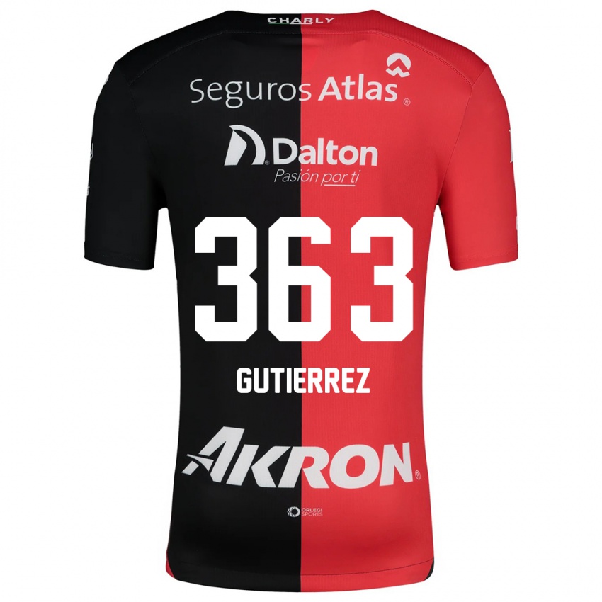 Kinder Orlando Gutiérrez #363 Rot Schwarz Heimtrikot Trikot 2024/25 T-Shirt Schweiz