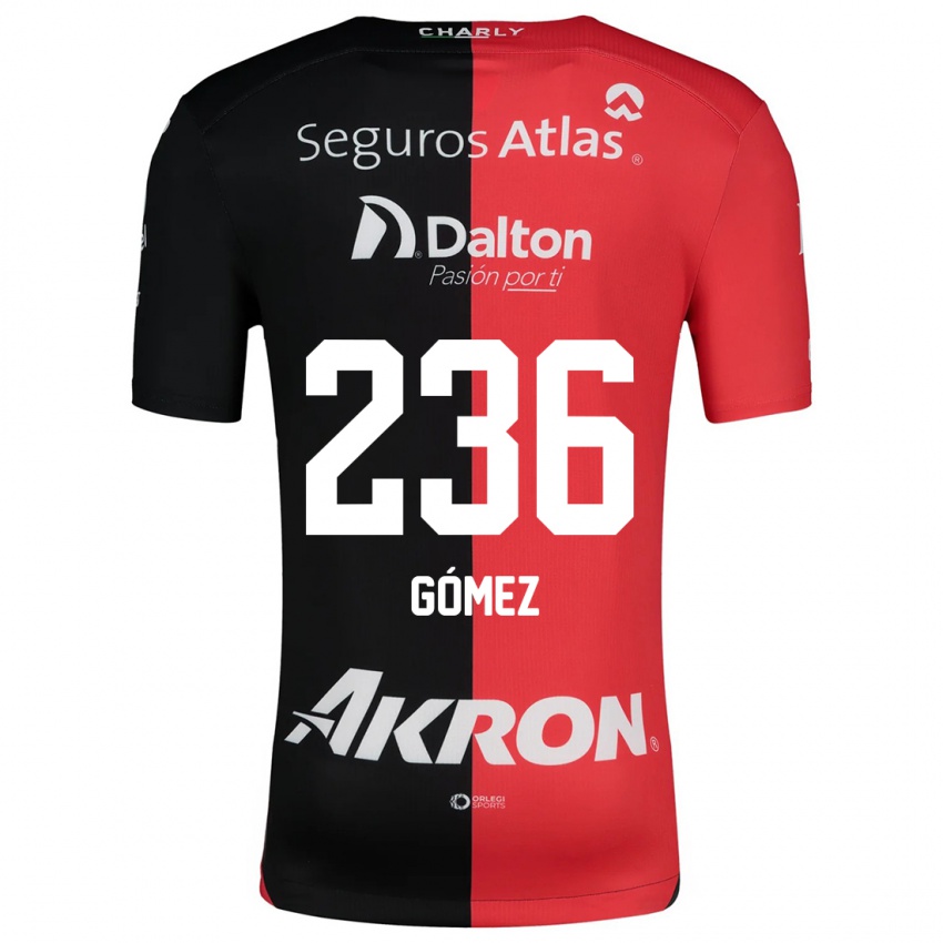 Kinder José Gómez #236 Rot Schwarz Heimtrikot Trikot 2024/25 T-Shirt Schweiz