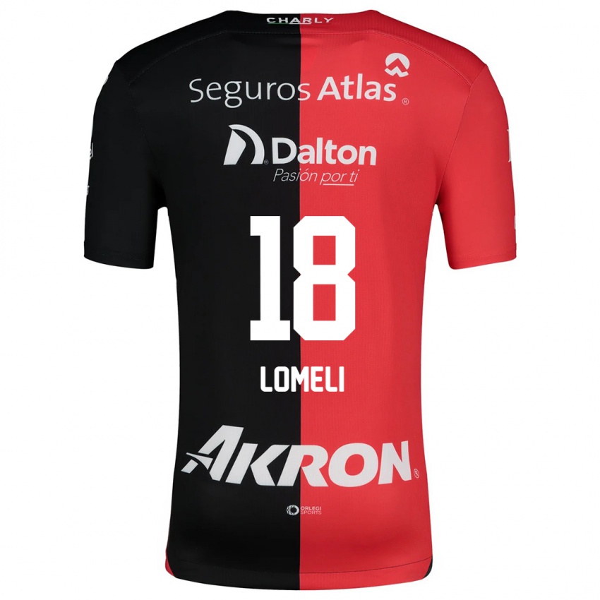 Kinder Alejandra Lomelí #18 Rot Schwarz Heimtrikot Trikot 2024/25 T-Shirt Schweiz