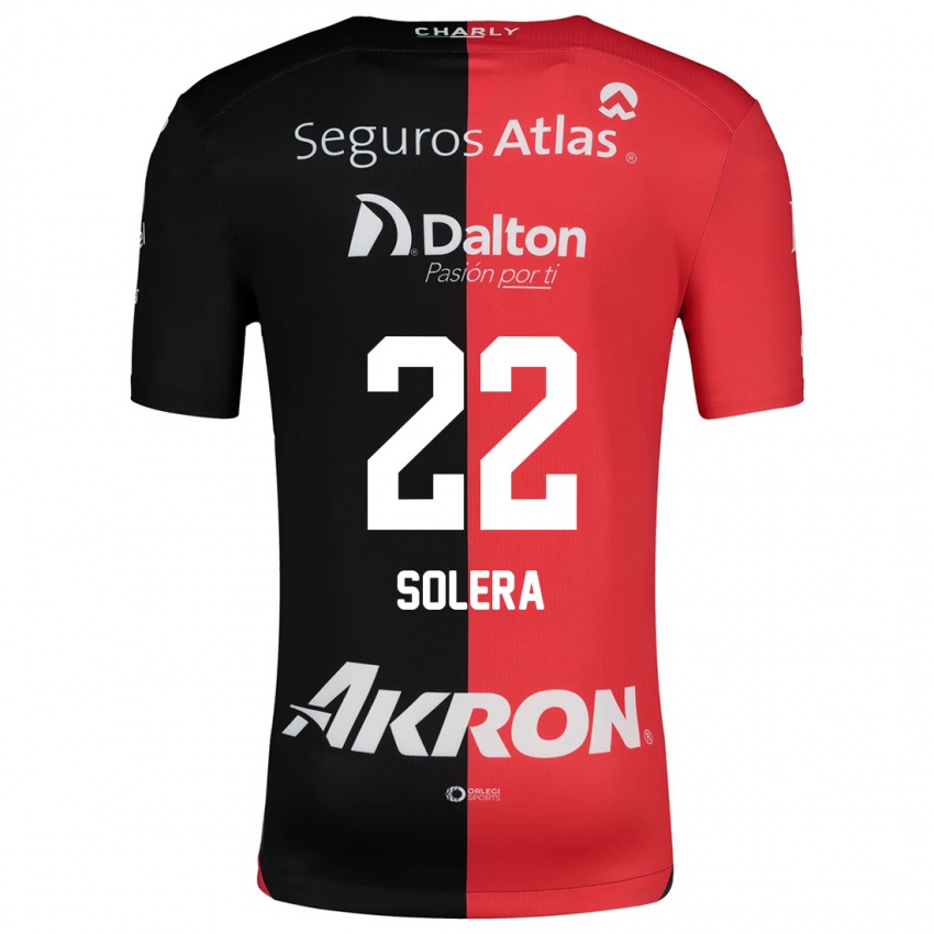 Kinder Daniela Solera #22 Rot Schwarz Heimtrikot Trikot 2024/25 T-Shirt Schweiz