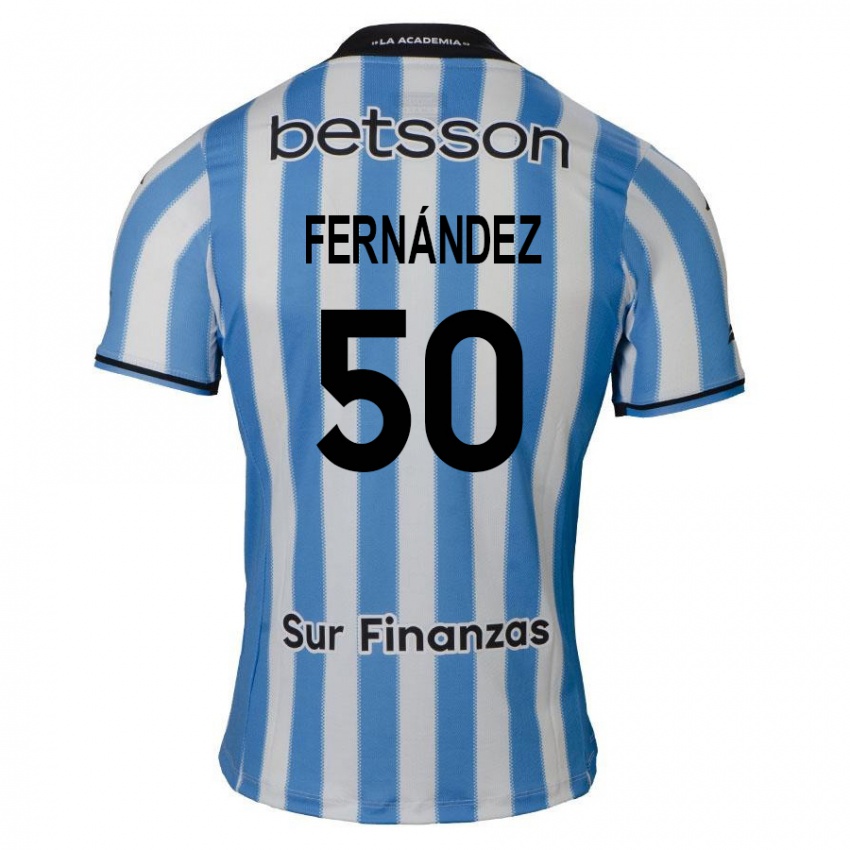 Kinder Román Fernández #50 Blau Weiß Schwarz Heimtrikot Trikot 2024/25 T-Shirt Schweiz