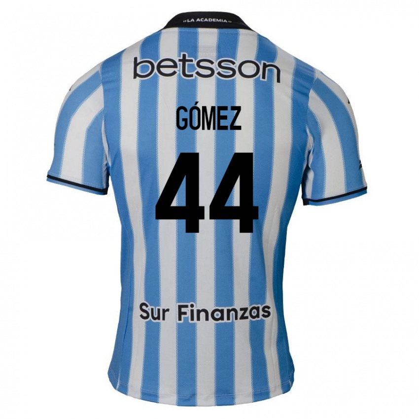 Enfant Maillot Francisco Gómez #44 Bleu Blanc Noir Tenues Domicile 2024/25 T-Shirt Suisse