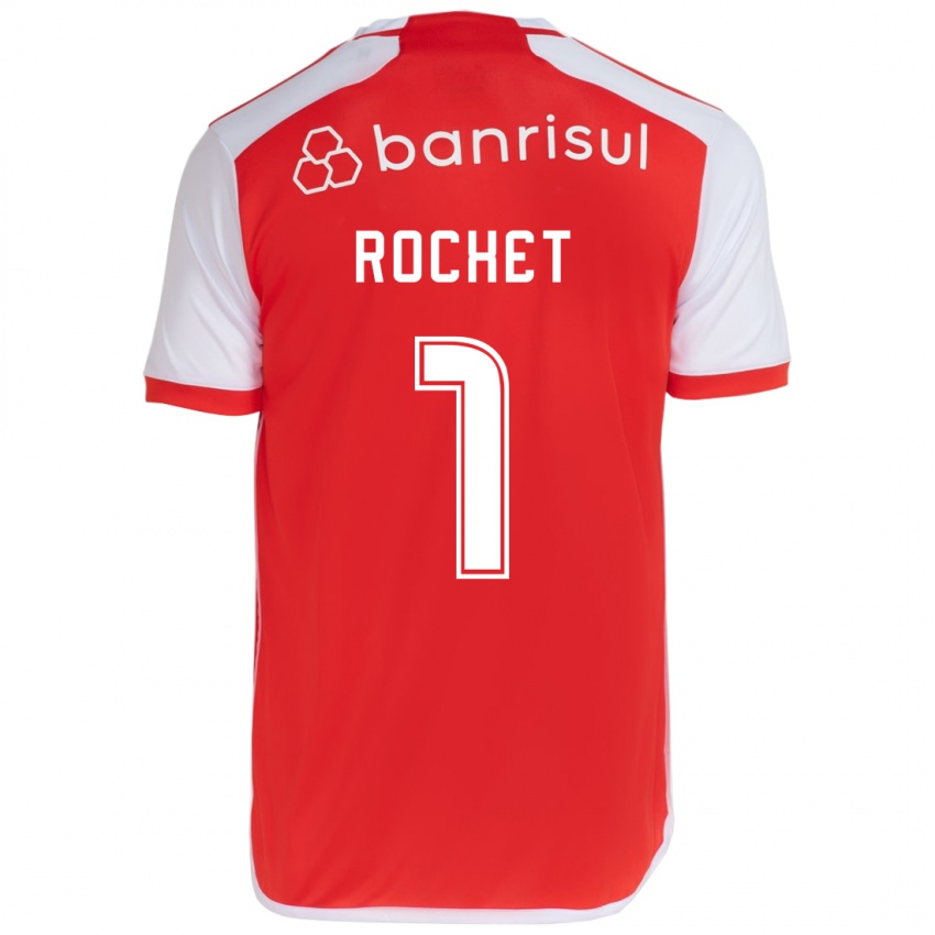 Kinder Sergio Rochet #1 Rot-Weiss Heimtrikot Trikot 2024/25 T-Shirt Schweiz