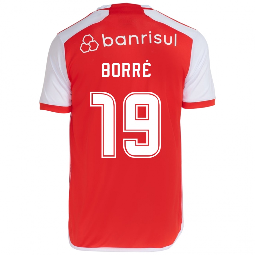 Enfant Maillot Rafael Borré #19 Rouge Blanc Tenues Domicile 2024/25 T-Shirt Suisse