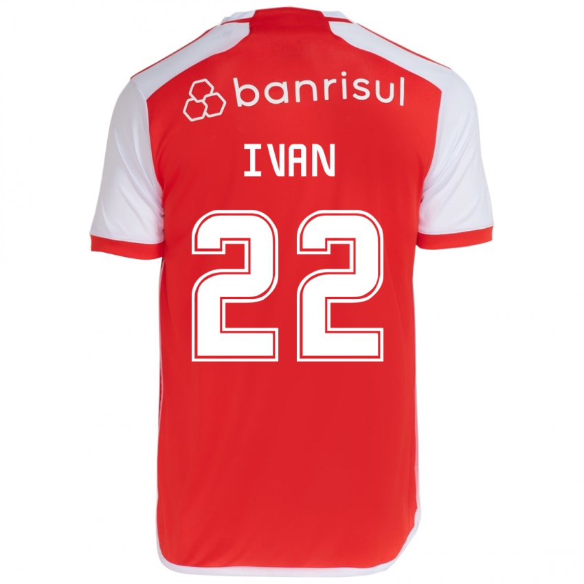 Enfant Maillot Ivan #22 Rouge Blanc Tenues Domicile 2024/25 T-Shirt Suisse