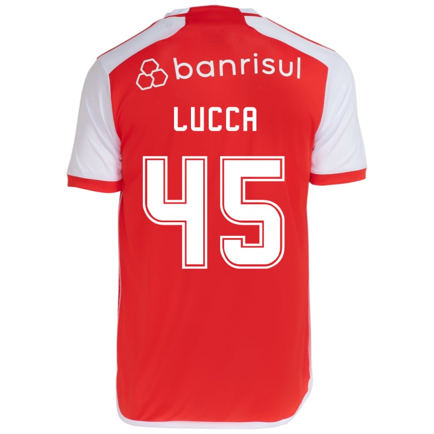 Enfant Maillot Lucca #45 Rouge Blanc Tenues Domicile 2024/25 T-Shirt Suisse