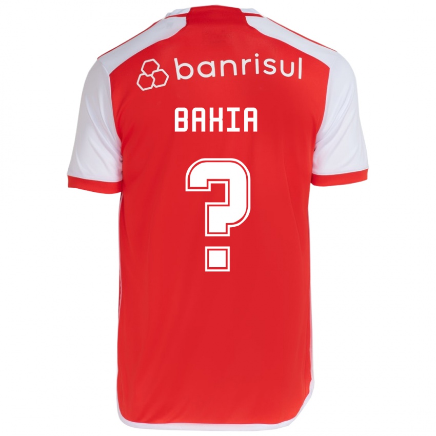 Enfant Maillot Guilherme Bahia #0 Rouge Blanc Tenues Domicile 2024/25 T-Shirt Suisse