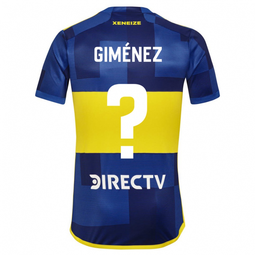 Kinder Milton Giménez #0 Blau Gelb Heimtrikot Trikot 2024/25 T-Shirt Schweiz