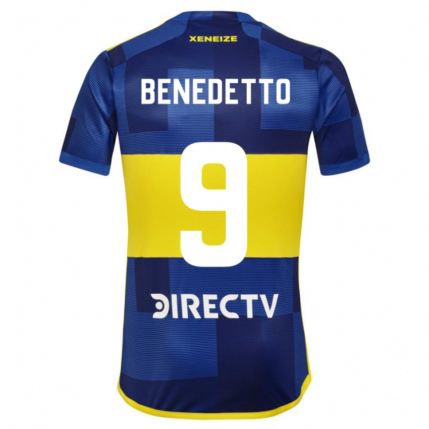 Kinder Dario Benedetto #9 Blau Gelb Heimtrikot Trikot 2024/25 T-Shirt Schweiz