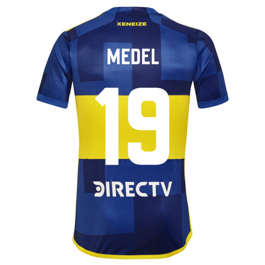 Kinder Gary Medel #19 Blau Gelb Heimtrikot Trikot 2024/25 T-Shirt Schweiz