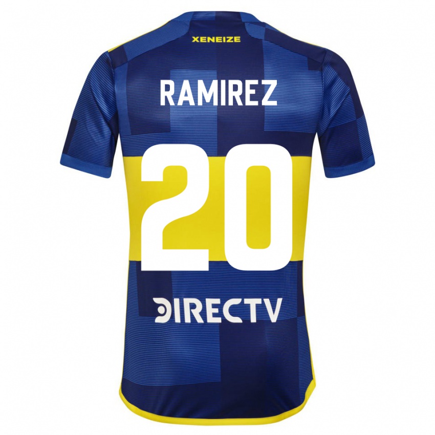 Kinder Juan Ramirez #20 Blau Gelb Heimtrikot Trikot 2024/25 T-Shirt Schweiz