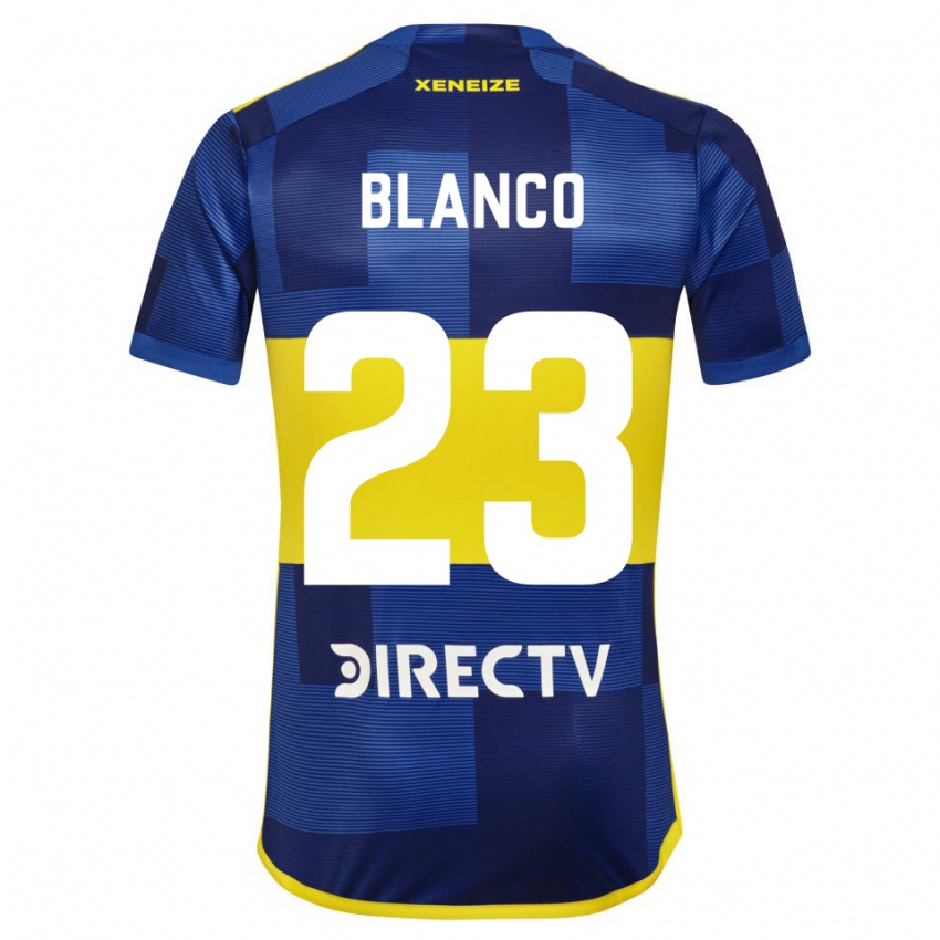 Kinder Lautaro Blanco #23 Blau Gelb Heimtrikot Trikot 2024/25 T-Shirt Schweiz