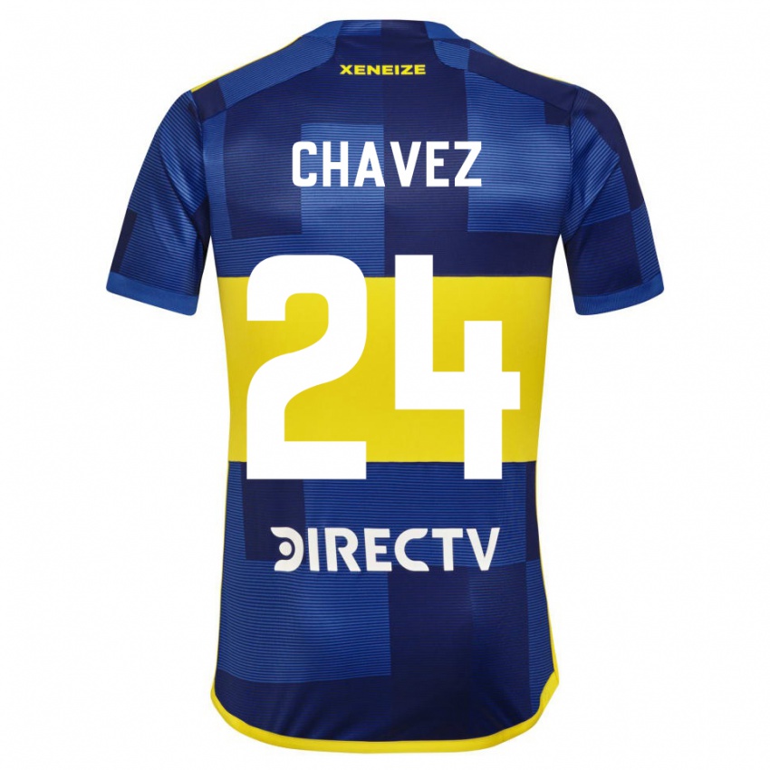 Kinder Gabriela Chavez #24 Blau Gelb Heimtrikot Trikot 2024/25 T-Shirt Schweiz