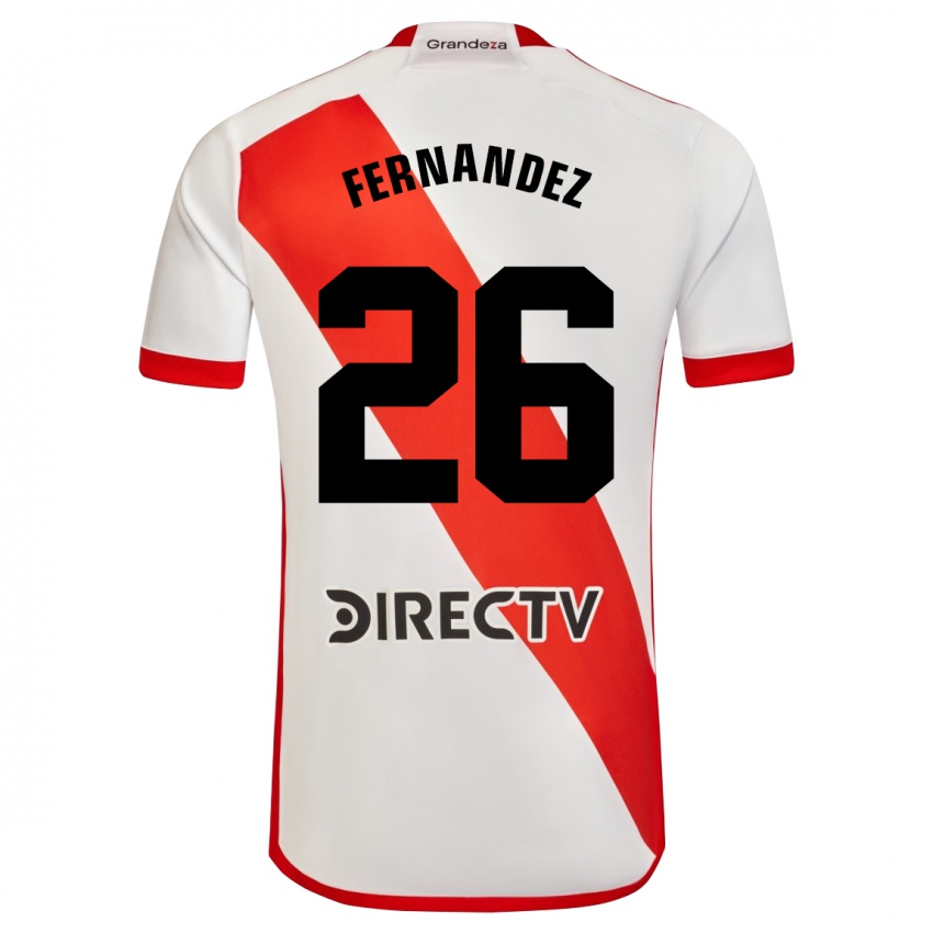 Kinder Nacho Fernández #26 Weiß Rot Heimtrikot Trikot 2024/25 T-Shirt Schweiz