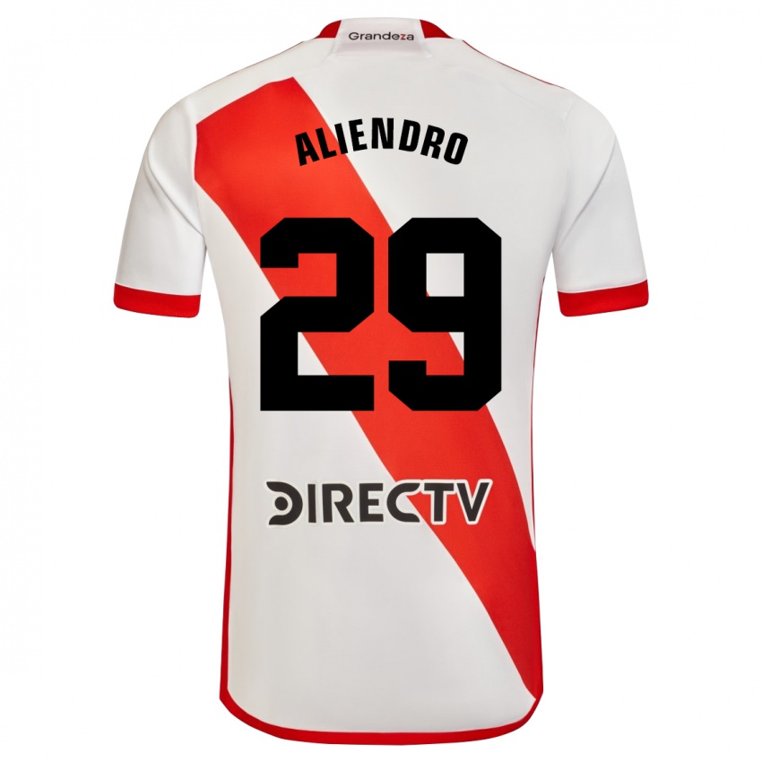 Kinder Rodrigo Aliendro #29 Weiß Rot Heimtrikot Trikot 2024/25 T-Shirt Schweiz