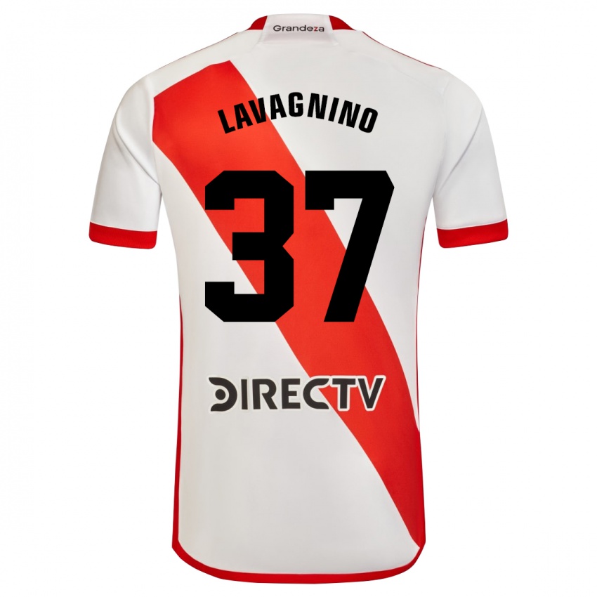 Kinder Lucas Lavagnino #37 Weiß Rot Heimtrikot Trikot 2024/25 T-Shirt Schweiz