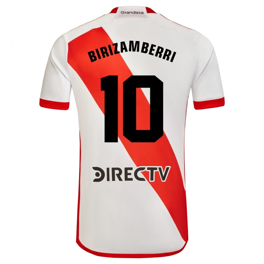 Kinder María Carolina Birizamberri Rivero #10 Weiß Rot Heimtrikot Trikot 2024/25 T-Shirt Schweiz