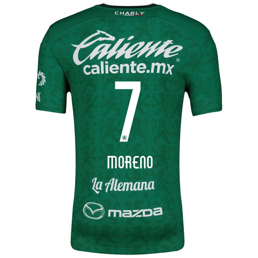 Kinder Iván Moreno #7 Grün Weiß Heimtrikot Trikot 2024/25 T-Shirt Schweiz