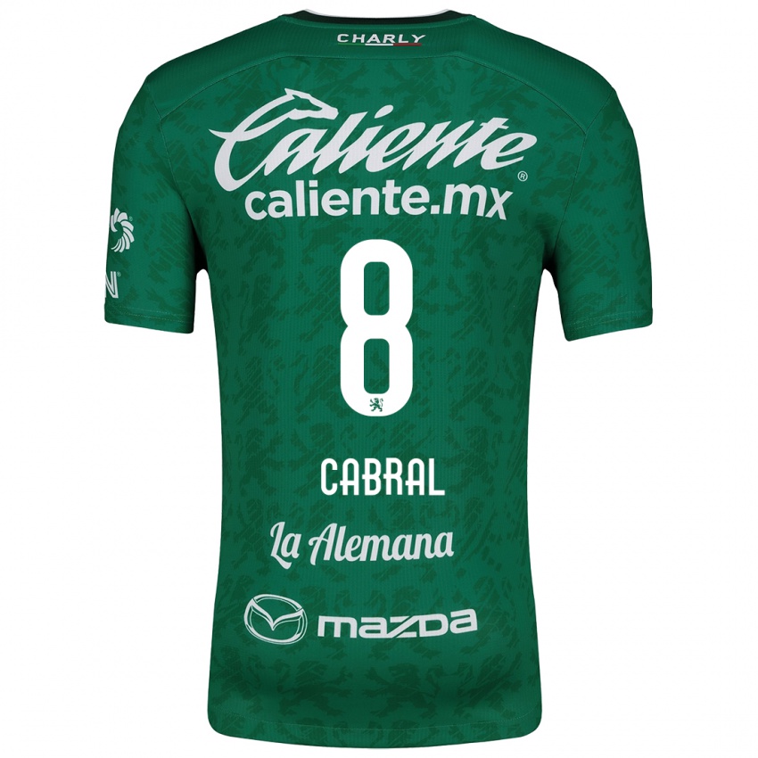 Kinder Luciano Cabral #8 Grün Weiß Heimtrikot Trikot 2024/25 T-Shirt Schweiz