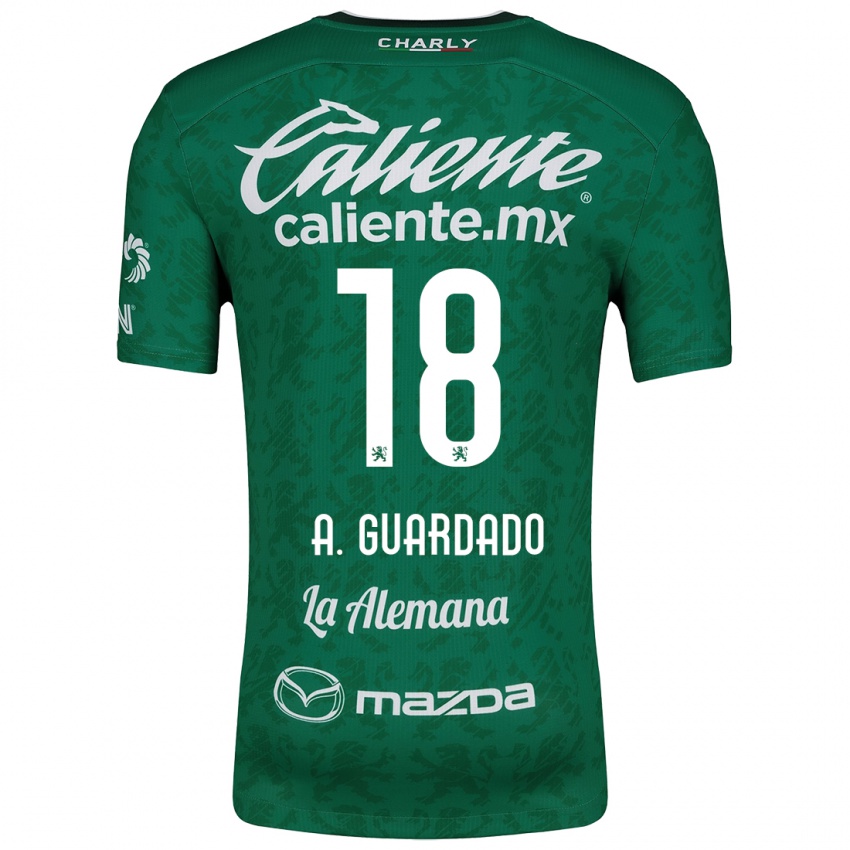 Kinder Andrés Guardado #18 Grün Weiß Heimtrikot Trikot 2024/25 T-Shirt Schweiz