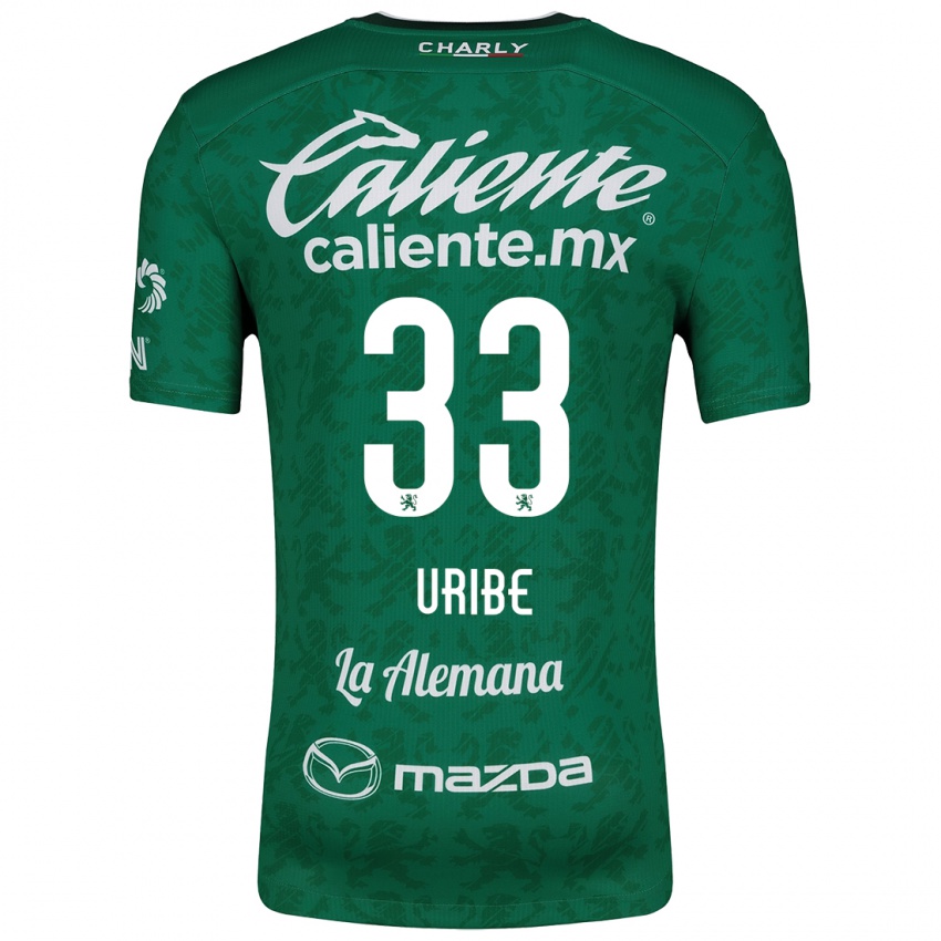 Kinder Héctor Uribe #33 Grün Weiß Heimtrikot Trikot 2024/25 T-Shirt Schweiz