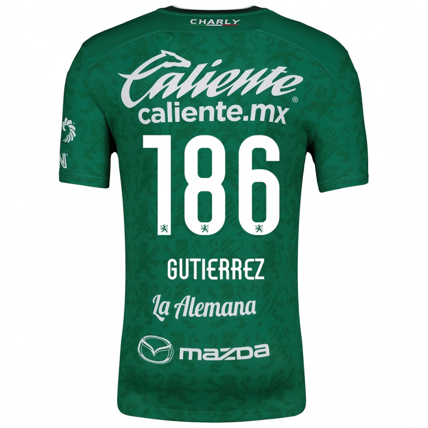 Kinder Alan Gutiérrez #186 Grün Weiß Heimtrikot Trikot 2024/25 T-Shirt Schweiz