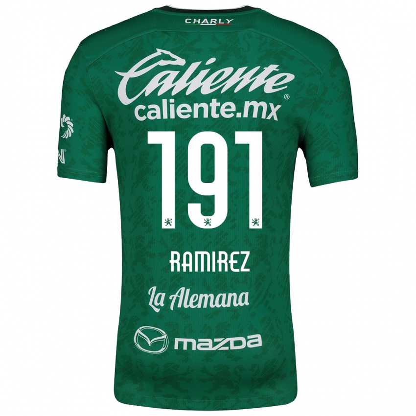 Enfant Maillot Ian Ramírez #191 Vert Blanc Tenues Domicile 2024/25 T-Shirt Suisse