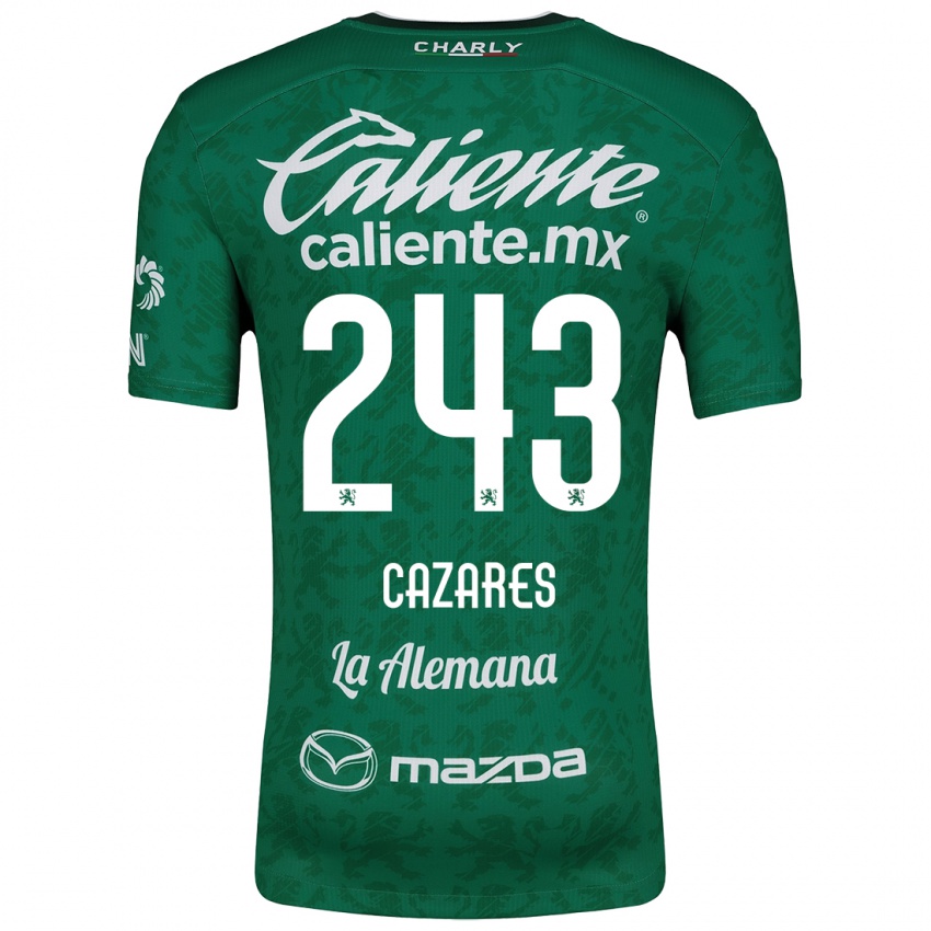 Kinder Juan Cázares #243 Grün Weiß Heimtrikot Trikot 2024/25 T-Shirt Schweiz