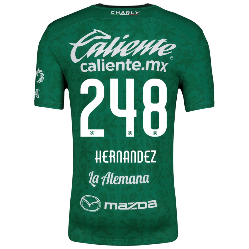 Kinder Fernando Hernández #248 Grün Weiß Heimtrikot Trikot 2024/25 T-Shirt Schweiz