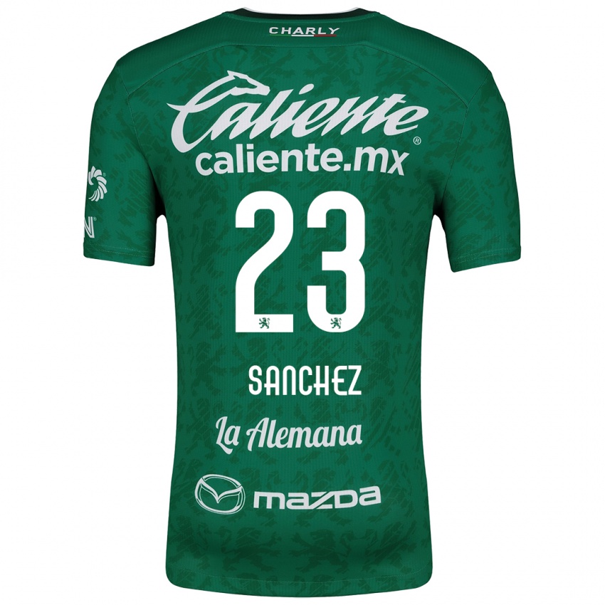 Enfant Maillot Borja Sánchez #23 Vert Blanc Tenues Domicile 2024/25 T-Shirt Suisse