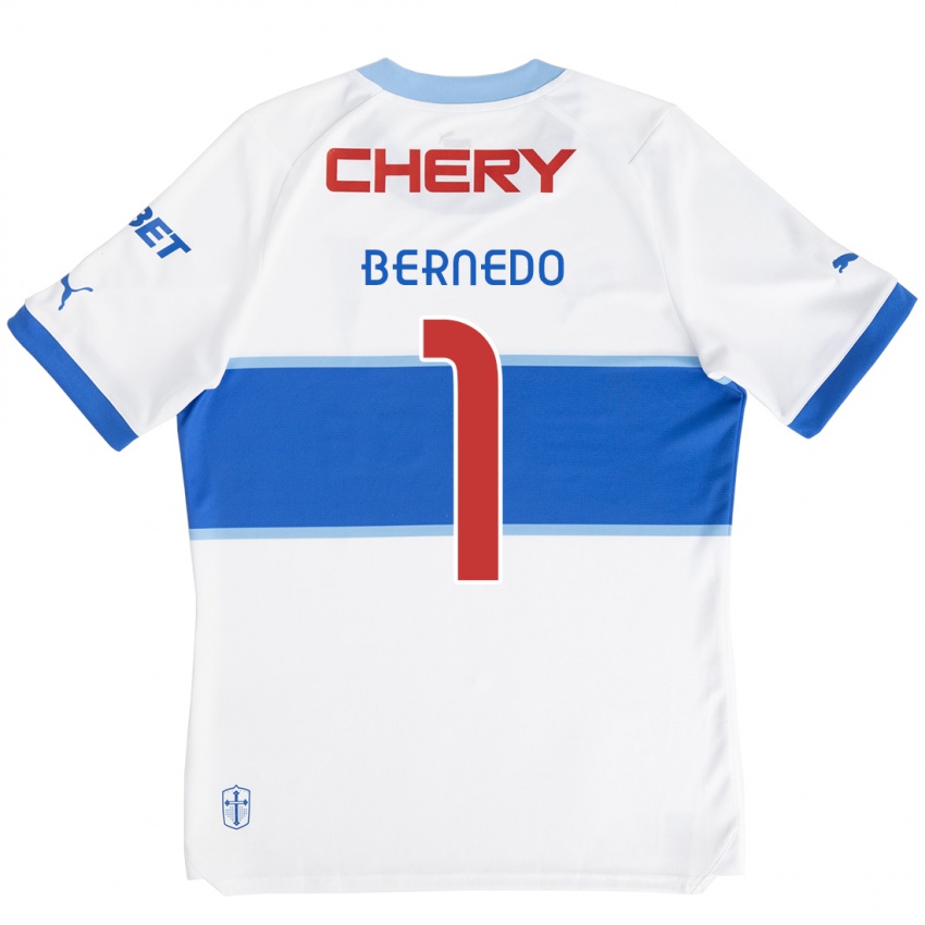 Kinder Vicente Bernedo #1 Weiß Blau Heimtrikot Trikot 2024/25 T-Shirt Schweiz