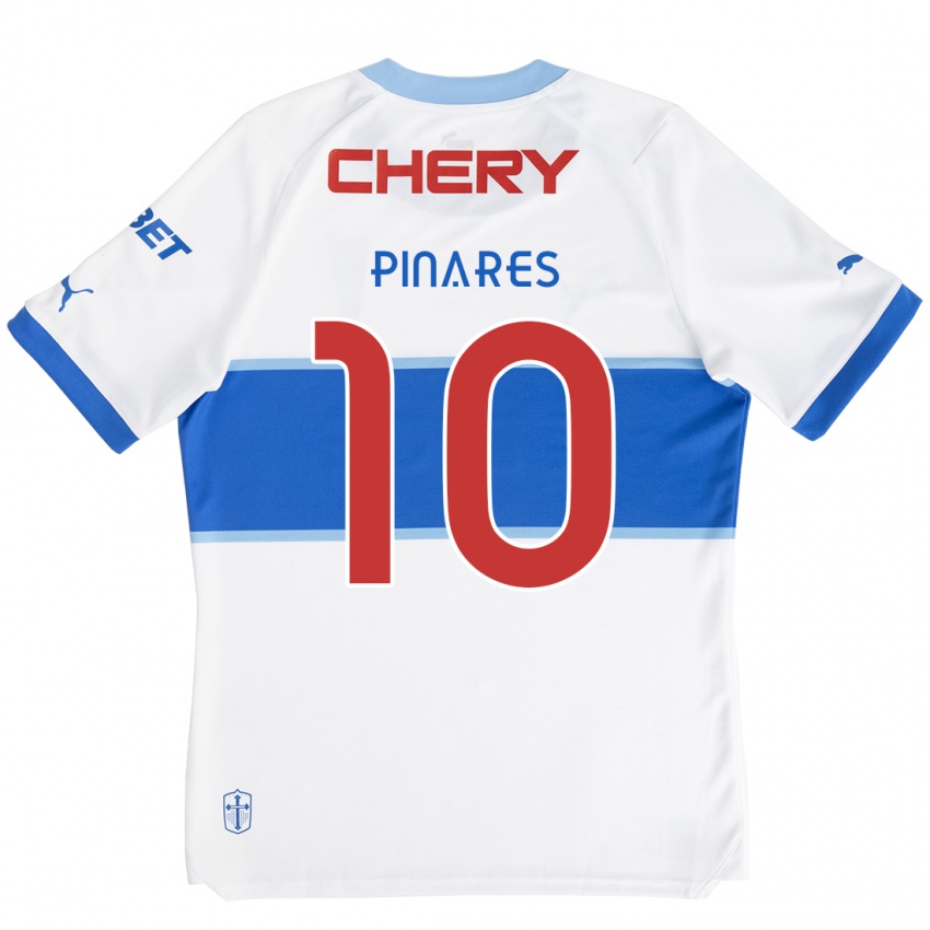 Kinder César Pinares #10 Weiß Blau Heimtrikot Trikot 2024/25 T-Shirt Schweiz