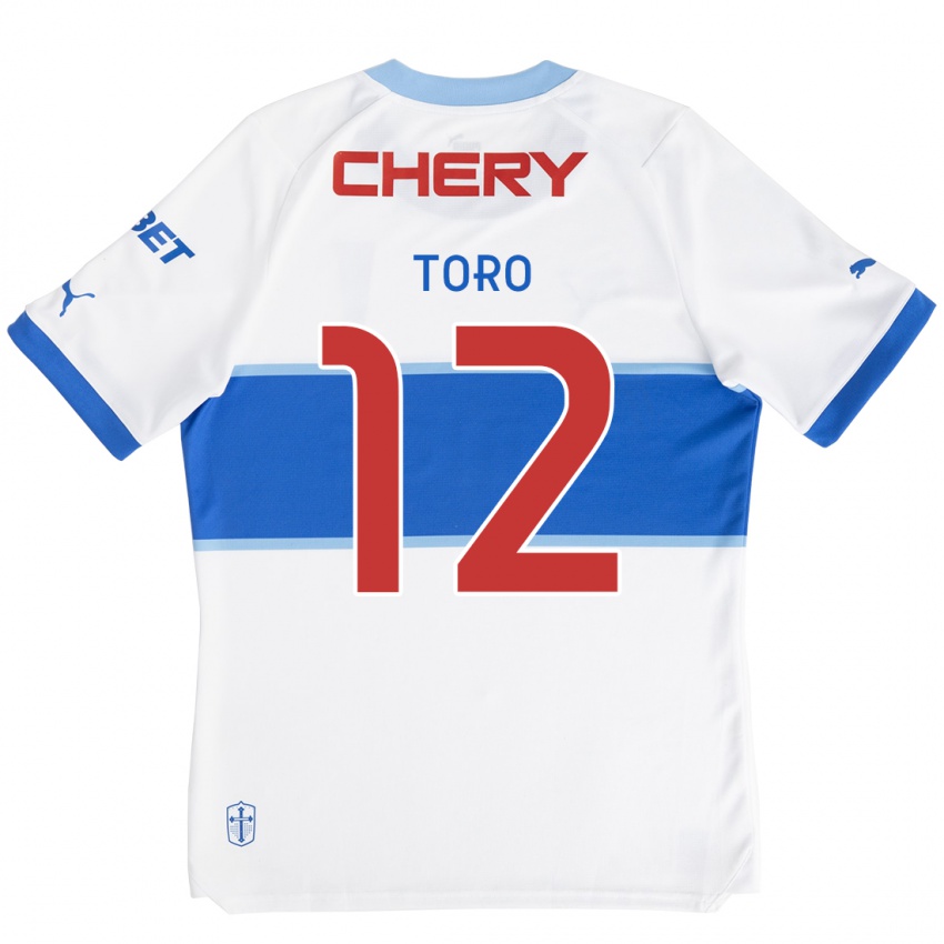 Kinder Ian Toro #12 Weiß Blau Heimtrikot Trikot 2024/25 T-Shirt Schweiz