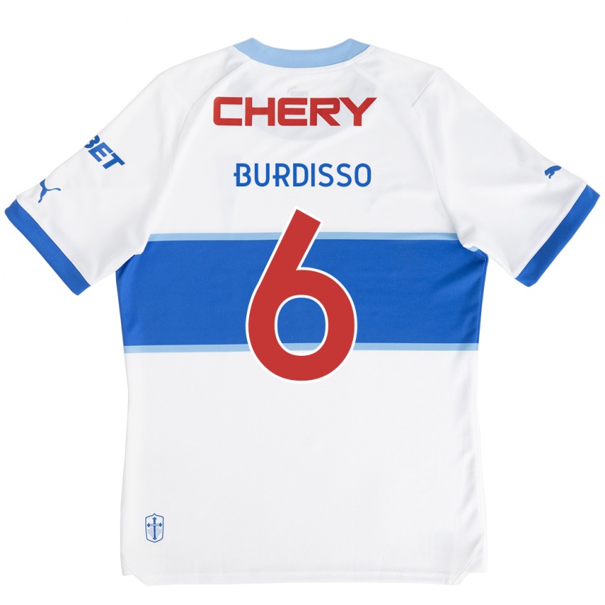 Kinder Guillermo Burdisso #6 Weiß Blau Heimtrikot Trikot 2024/25 T-Shirt Schweiz