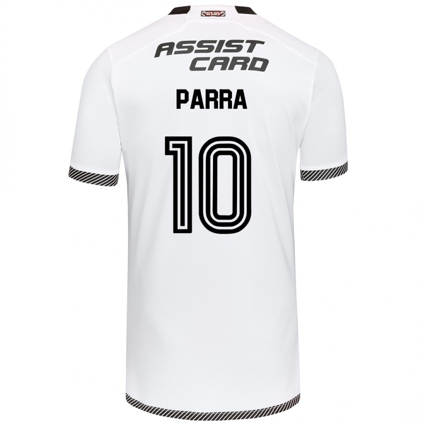 Kinder Pablo Parra #10 Weiß Schwarz Heimtrikot Trikot 2024/25 T-Shirt Schweiz