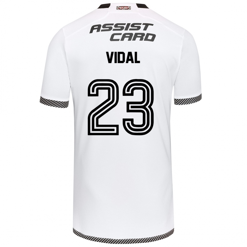 Kinder Arturo Vidal #23 Weiß Schwarz Heimtrikot Trikot 2024/25 T-Shirt Schweiz