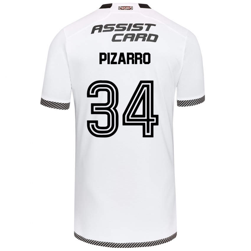 Kinder Vicente Pizarro #34 Weiß Schwarz Heimtrikot Trikot 2024/25 T-Shirt Schweiz