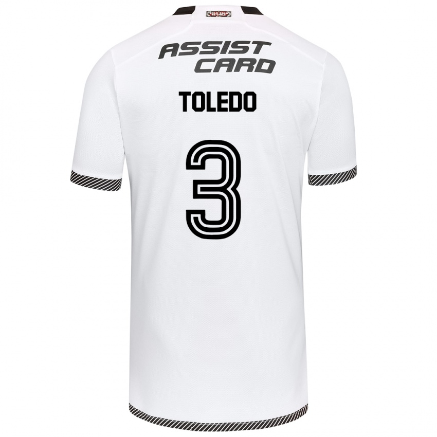 Kinder Miguel Toledo #3 Weiß Schwarz Heimtrikot Trikot 2024/25 T-Shirt Schweiz