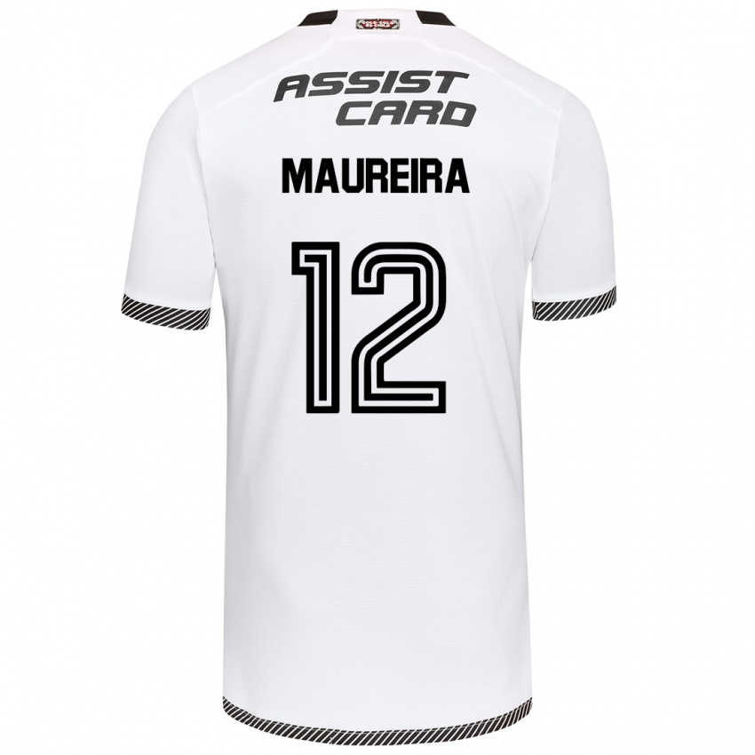 Kinder Gabriel Maureira #12 Weiß Schwarz Heimtrikot Trikot 2024/25 T-Shirt Schweiz