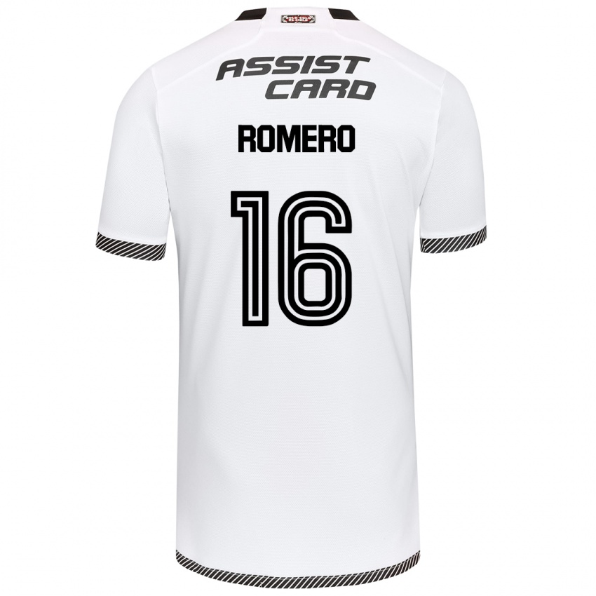 Kinder Evanz Romero #16 Weiß Schwarz Heimtrikot Trikot 2024/25 T-Shirt Schweiz