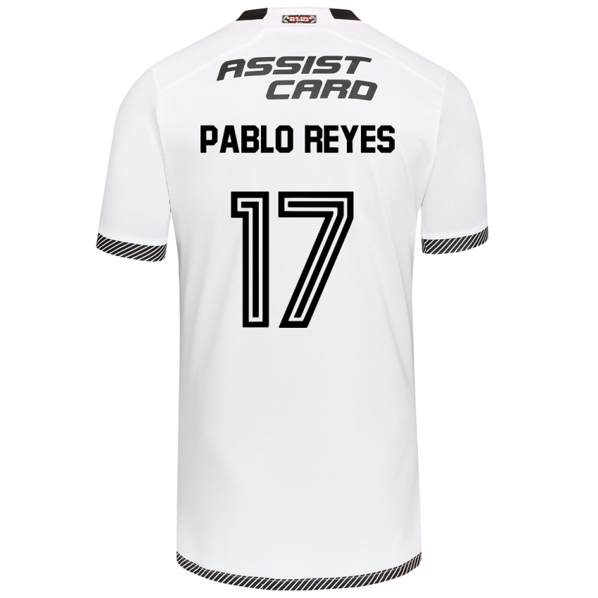 Kinder Juan Pablo Reyes #17 Weiß Schwarz Heimtrikot Trikot 2024/25 T-Shirt Schweiz