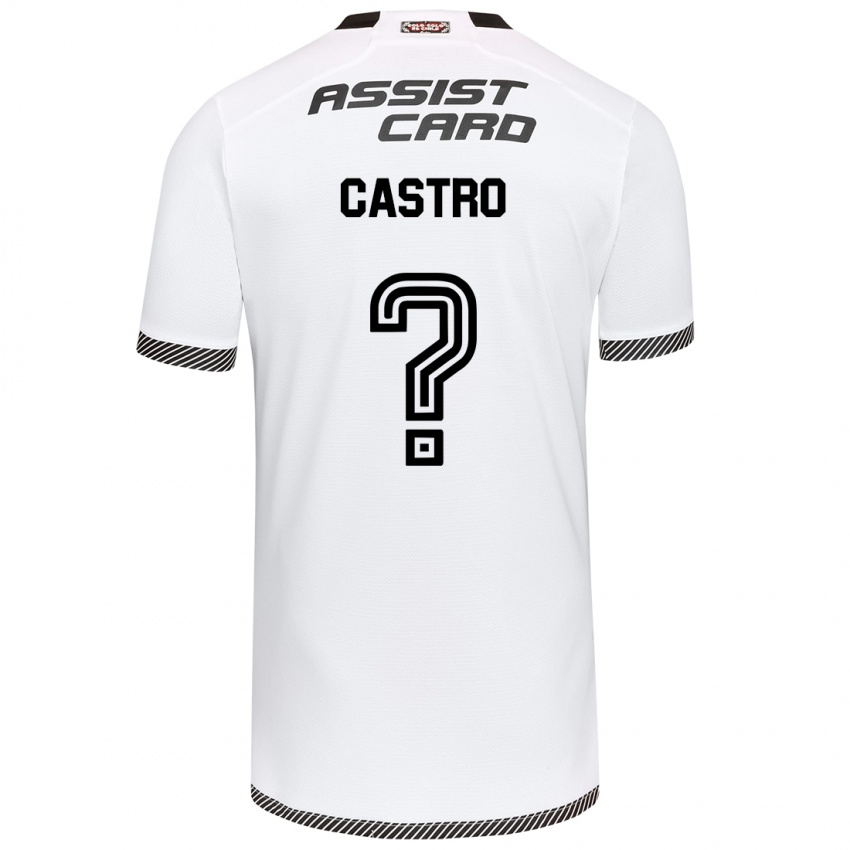 Kinder Benjamín Castro #0 Weiß Schwarz Heimtrikot Trikot 2024/25 T-Shirt Schweiz