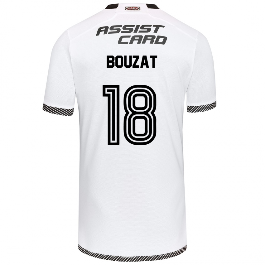 Kinder Agustín Bouzat #18 Weiß Schwarz Heimtrikot Trikot 2024/25 T-Shirt Schweiz